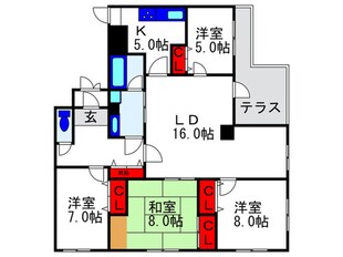 ヒルズコート刀根山の物件間取画像